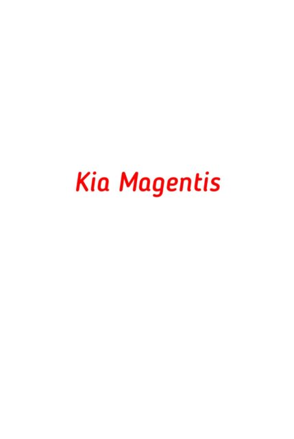 Kia Magentis