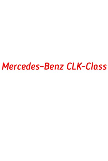Mercedes-Benz CLK-Class