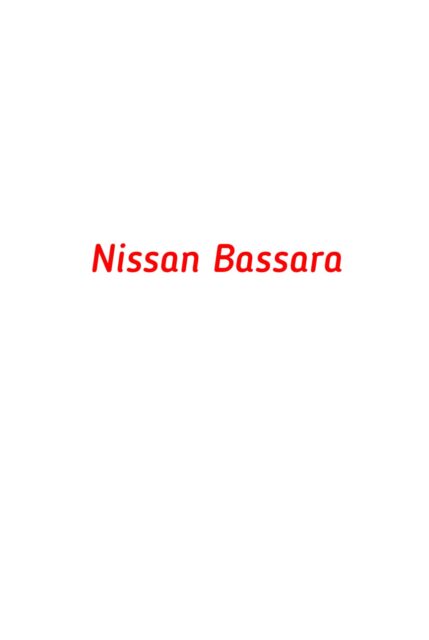 Nissan Bassara