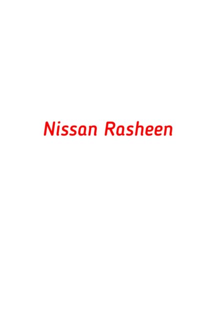 Nissan Rasheen