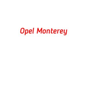 категория Opel Monterey