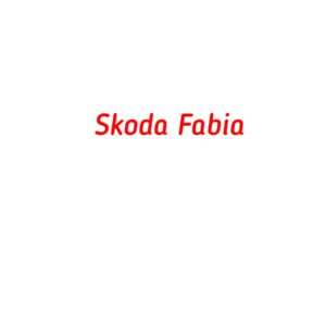 категория Skoda Fabia