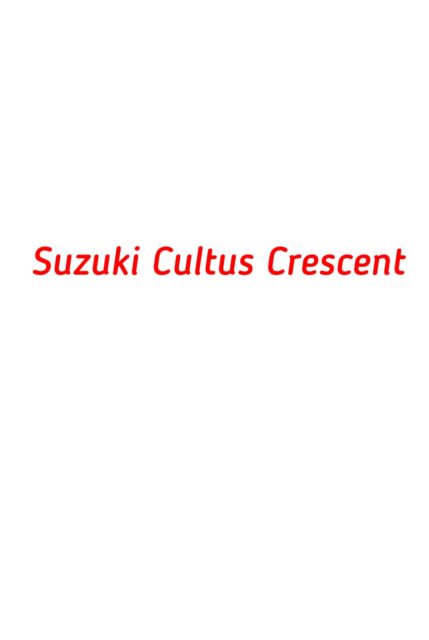 Suzuki Cultus Crescent
